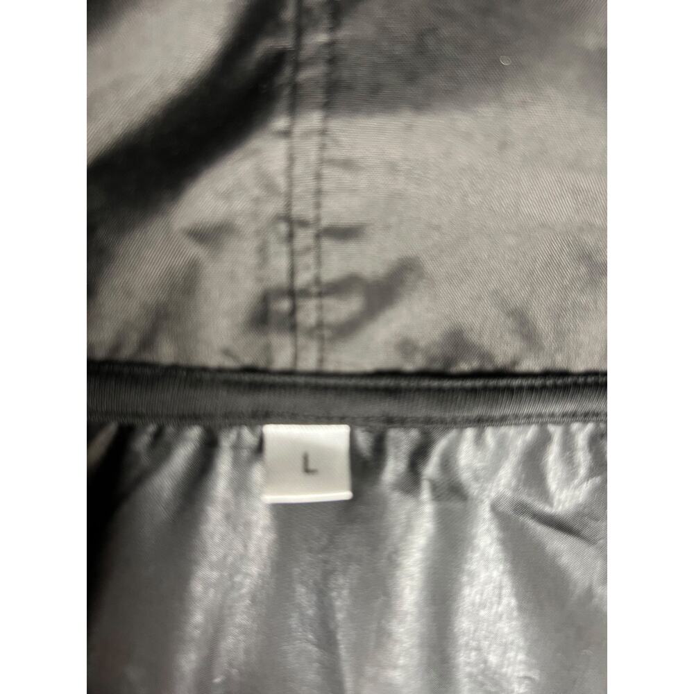 TITLE Boxing Black Hooded Warm Up Suit Jacket Mens Large #775 - Picture 5 of 6